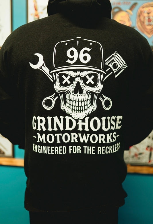 Skull/Piston Hoodie
